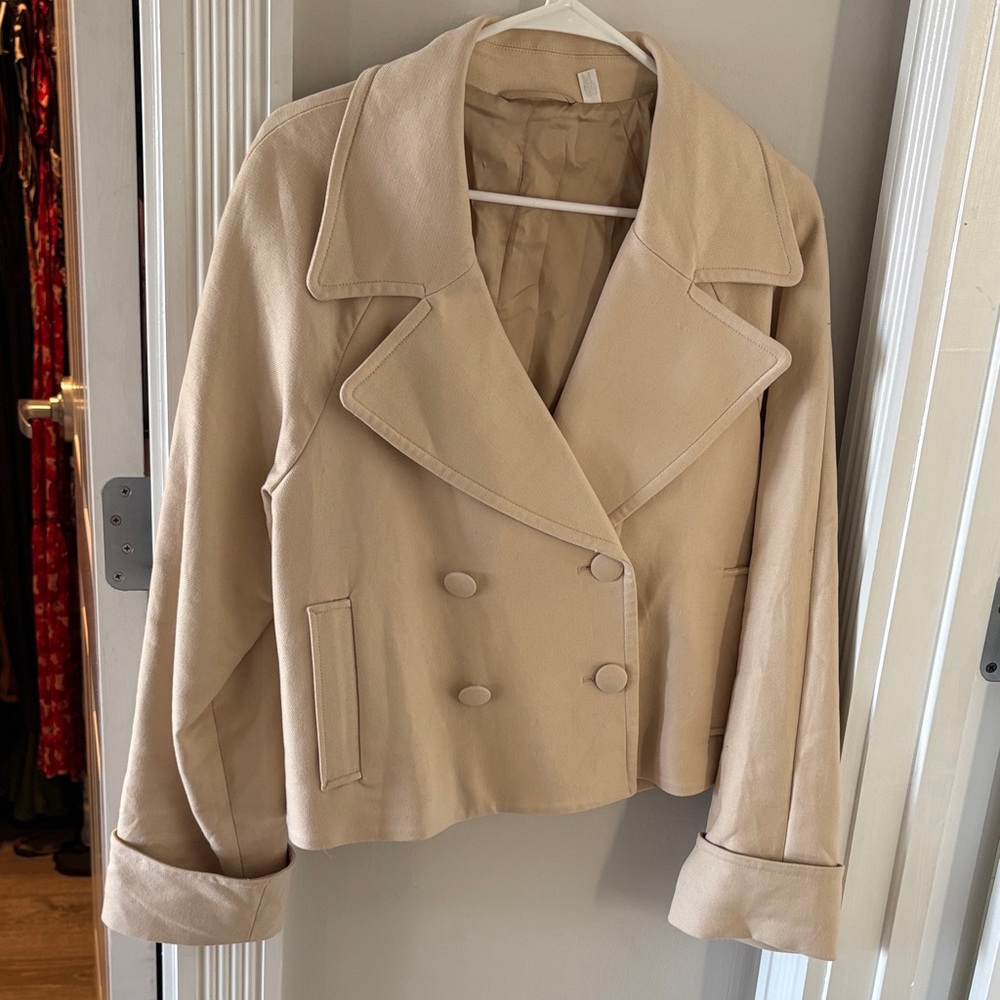 & Other Stories Women's Tan Double-Breasted Jacket